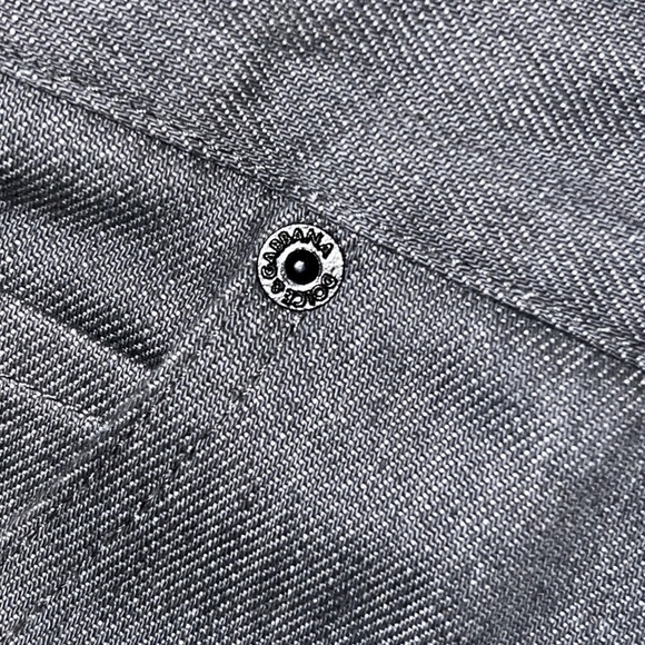 Dolce & Gabana grey stretch straight jeans 14 gold or size 40 waist - Picture 11 of 12